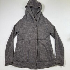 Lululemon Sweater Find Your Centre Wrap Cardigan Jacket Womens 4 Heather Grey